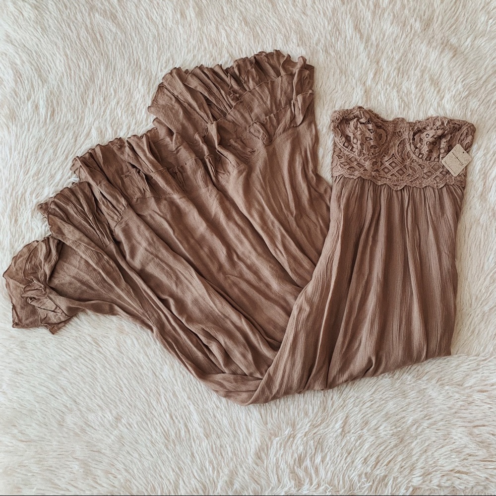 Free People Adella Corset Maxi Dress